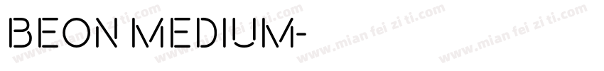 beon medium字体转换